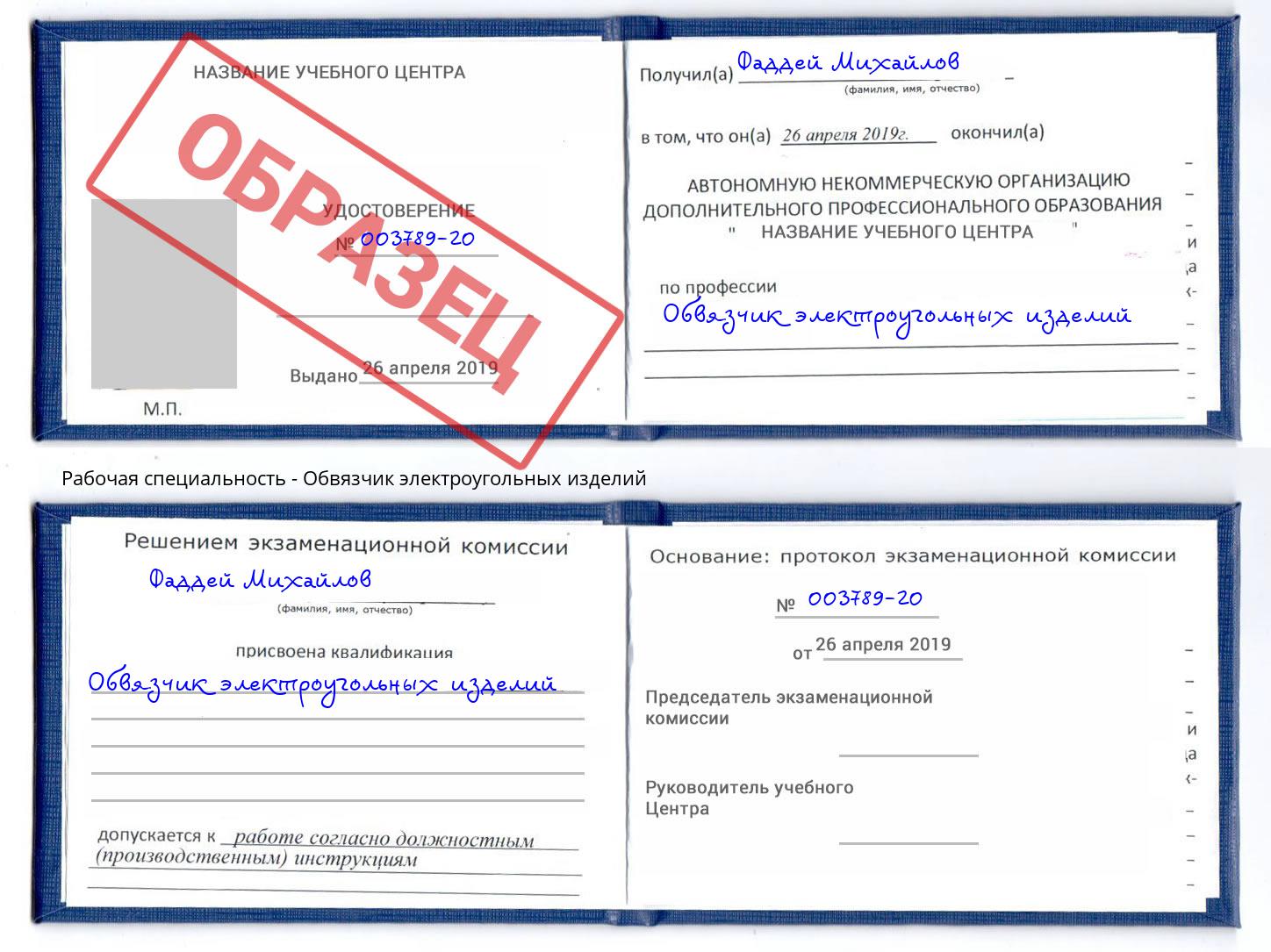 Обвязчик электроугольных изделий Наро-Фоминск